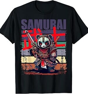 بلوزة رسومات ساموراي ريترو على الطريقة اليابانية للأنيمي