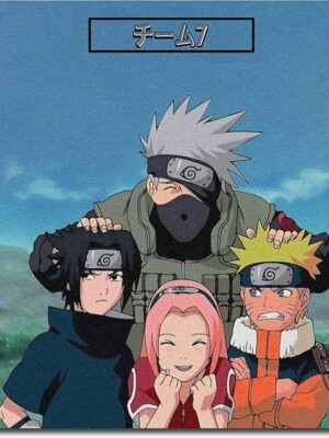 بوستر فني بدون اطار من جوجوتسو لتزيين غرف النوم انيمي ناروتو