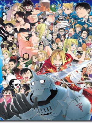 بوسترات فنية بدون اطار جوجوتسو  بتصميم الانيمي فولميتال الشيمست